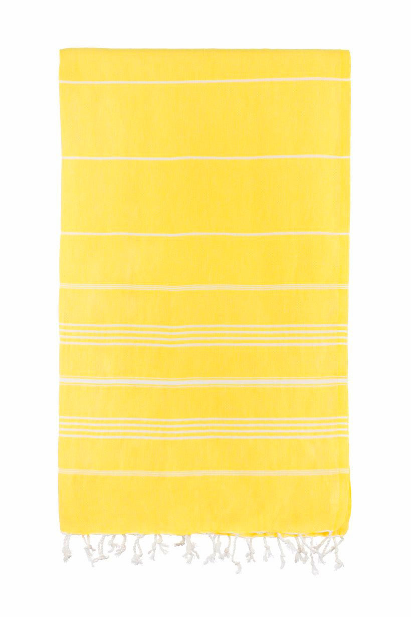 Bright yellow towels sale