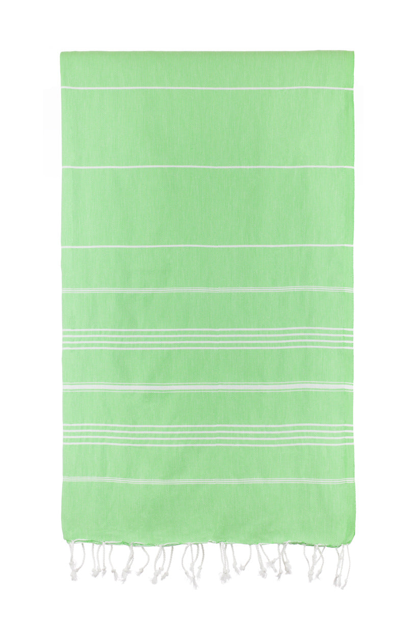 Green Turkish Towel Peshtemal Beach Towel