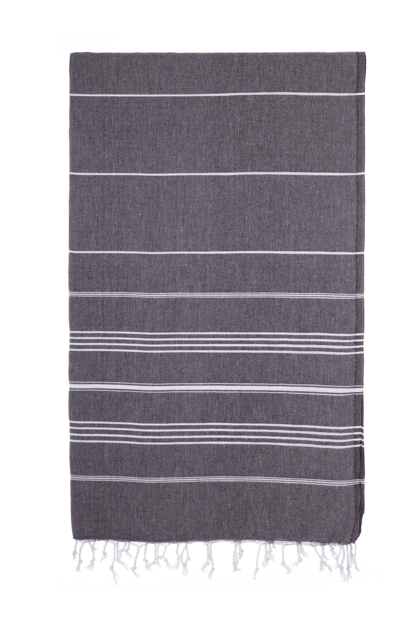 Black turkish towel sale