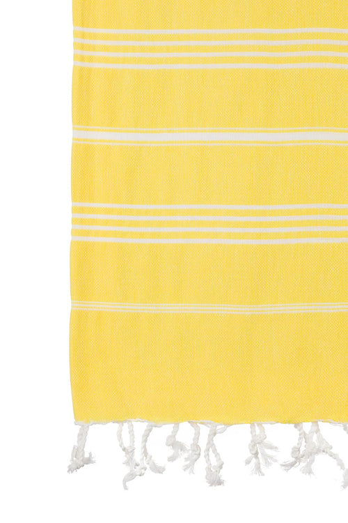 Turkish Towel Co Bright Yellow Turkish Towel