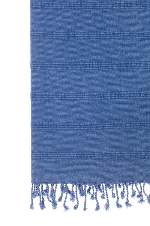 Stonewash Blue Turkish Towel 100% Cotton Only at Turkish Towel Co