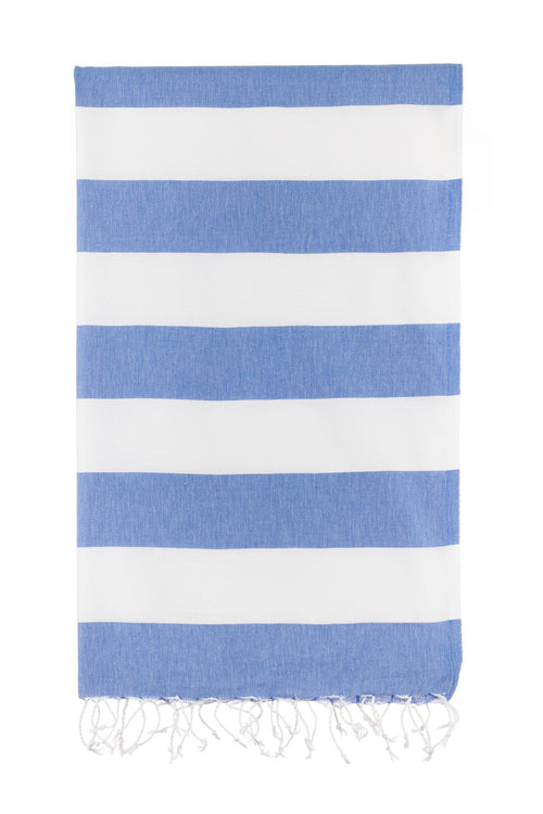 Turkish Towel Co Stripe Royal Blue
